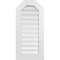 Ekena Millwork Octagonal Top Surface Mount PVC Gable Vent: Functional, w/ 3-1/2"W x 1"P Standard Frame, 18"W x 38"H GVPOT18X3801SF - alternate 1